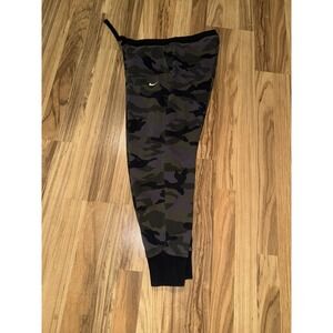Nike Women's Sz Small S Camo Work-Out Pants Cotton Joggers Purple Green Black